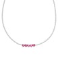 COLLANA TENNIS CINQUE CUORI RUBINO DONNA AMEN COLLANA TENNIS CINQUE CUORI RUBINO DONNA AMEN