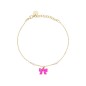 BRACCIALE CON FIOCCO ROSA FLUO DONNA RUE DES MILLE 