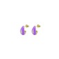ORECCHINI A GOCCIA SMALTO VIOLA DONNA RUE DES MILLE