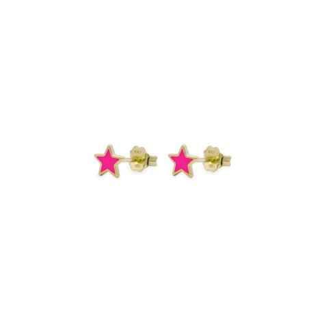 ORECCHINI LOBO STELLA ROSA DONNA RUE DES MILLE COLORFUN OR-023 LOB RO AU RUE DES MILLE