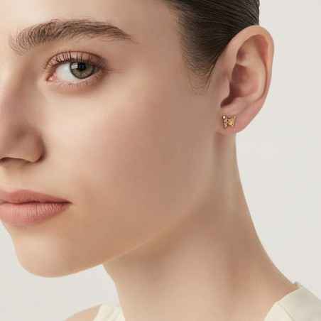 ORECCHINI MINI FARLALLA DORATO DONNA GIOVANNI RASPINI 