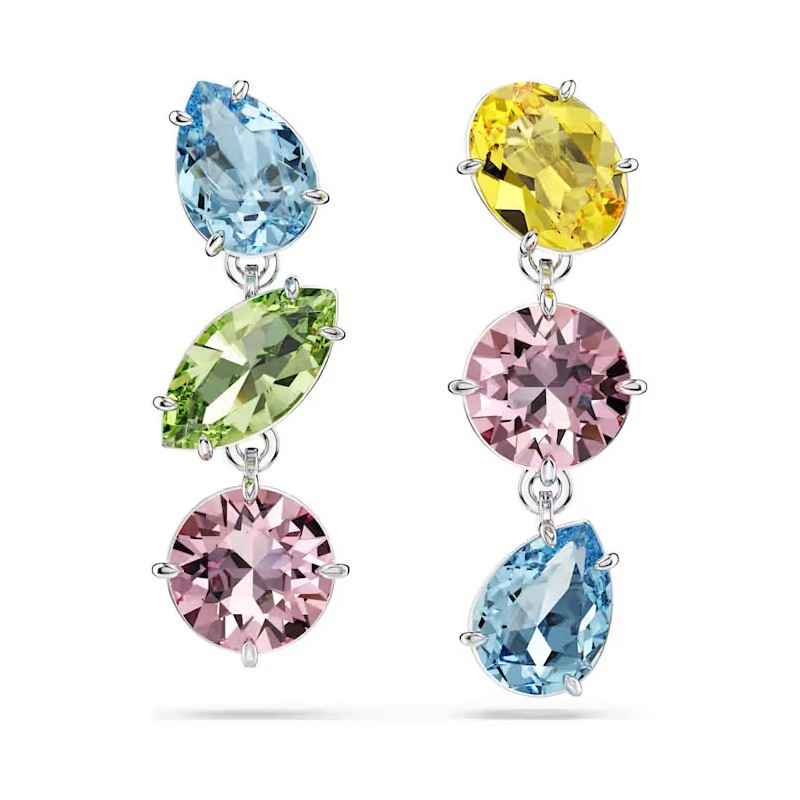 ORECCHINI PENDENTI GEMA DROP MULTICOLOR DONNA SWAROVSKI ORECCHINI PENDENTI GEMA DROP MULTICOLOR DONNA SWAROVSKI