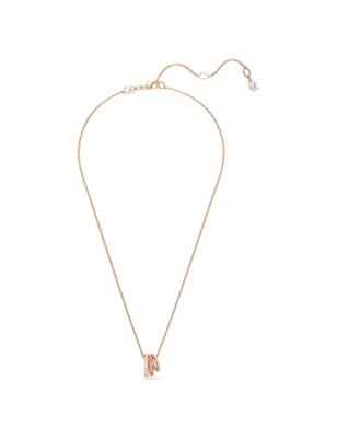 COLLANA PENDENTE HYPERBOLA PLACCATO ORO ROSA SWAROVSKI