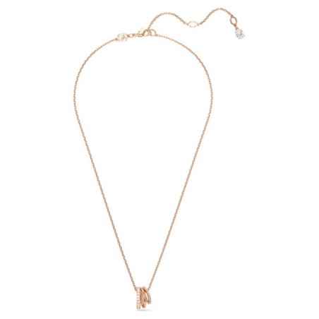 COLLANA PENDENTE HYPERBOLA PLACCATO ORO ROSA SWAROVSKI
