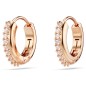 ORECCHINI CERCHIO MATRIX PLACCATI COLOR ORO ROSA  SWAROVSKI