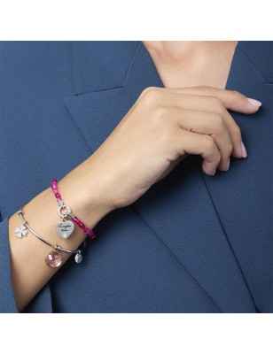 BRACCIALE AGATA FUCSIA STRIATA MAMANONMAMA DONNA KIDULT  732201 KIDULT