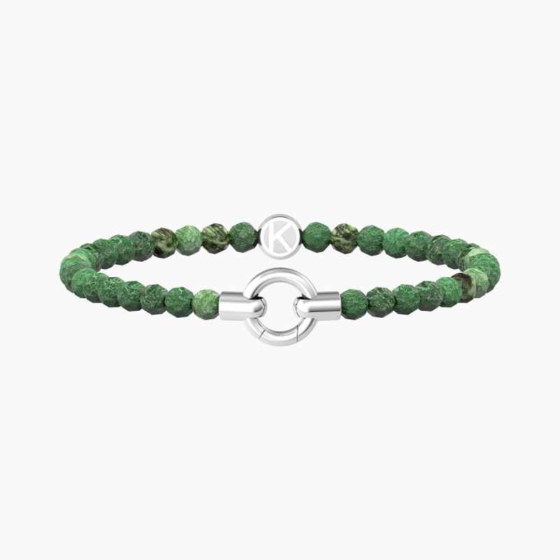 BRACCIALE AGATA VERDE STRIATA MAMANONMAMA DONNA KIDULT BRACCIALE AGATA VERDE STRIATA MAMANONMAMA DONNA KIDULT
