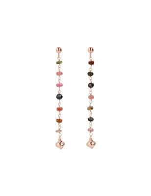 ORECCHINI ROSARIO PENDENTI E TORMALINE DONNA BRONZALLURE  WSBZ01334.TO BRONZALLURE