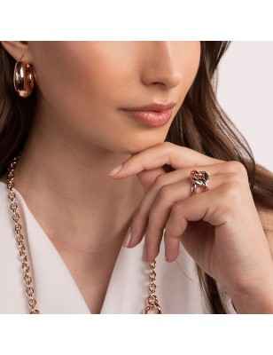 ANELLO A FASCIA MAGLIA INTRECCIO M16 DONNA BRONZALLURE  wsbz01102.r-16 BRONZALLURE
