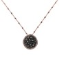 COLLANA PENDENTE TONDO PAVE' NERO DONNA BRONZALLURE COLLANA PENDENTE TONDO PAVE' NERO DONNA BRONZALLURE