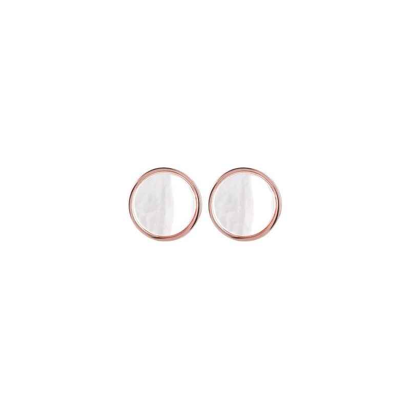 ORECCHINI A BOTTONE CON DISCO MADREPERLA BRONZALLURE