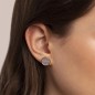 ORECCHINI A BOTTONE CON DISCO MADREPERLA BRONZALLURE