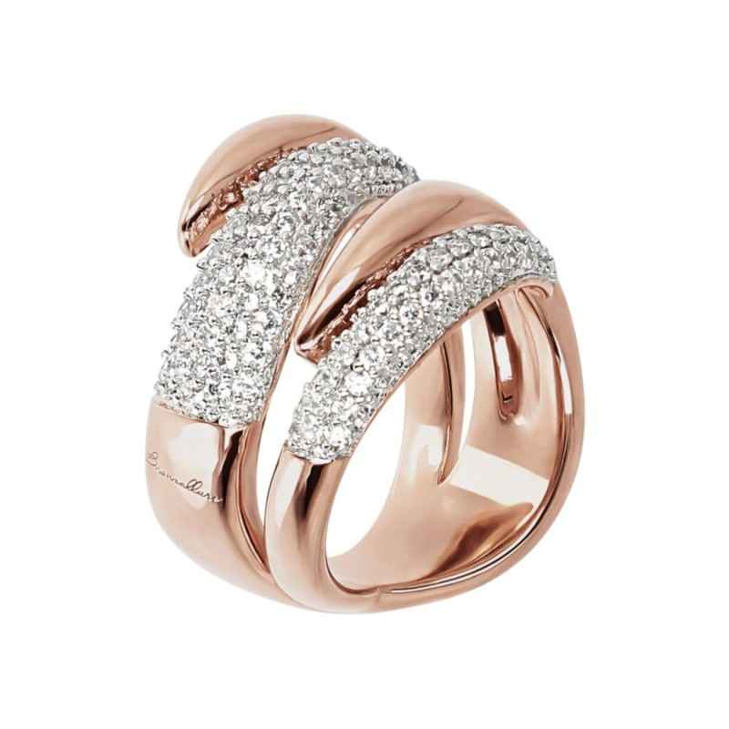 ANELLO A FASCIA CONTRARIE' E PAVE' ZIRCONI DONNA BRONZALLURE ANELLO A FASCIA CONTRARIE' E PAVE' ZIRCONI DONNA BRONZALLURE