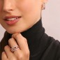 ANELLO A FASCIA MAGLIA GRUMETTA ROSE MIS.14 DONNA BRONZALLURE 