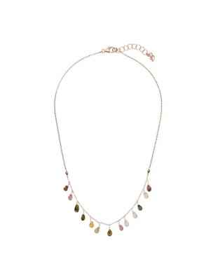 COLLANA PENDENTI TORMALINA MULTICOLORE BRONZALLURE