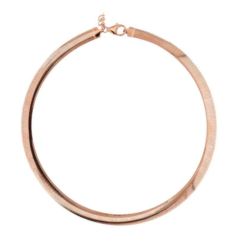 GIROCOLLO CATENA OMEGA ROSE' DONNA BRONZALLURE