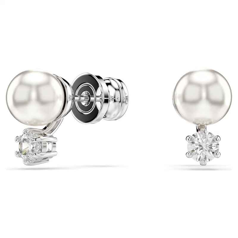 ORECCHINI LOBO MATRIX CRYSTAL PEARL RODIO DONNA SWAROVSKI ORECCHINI LOBO MATRIX CRYSTAL PEARL RODIO DONNA SWAROVSKI