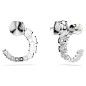 ORECCHINI CERCHIO MATRIX CRYSTAL PEARL RODIO SWAROVSKI ORECCHINI CERCHIO MATRIX CRYSTAL PEARL RODIO SWAROVSKI