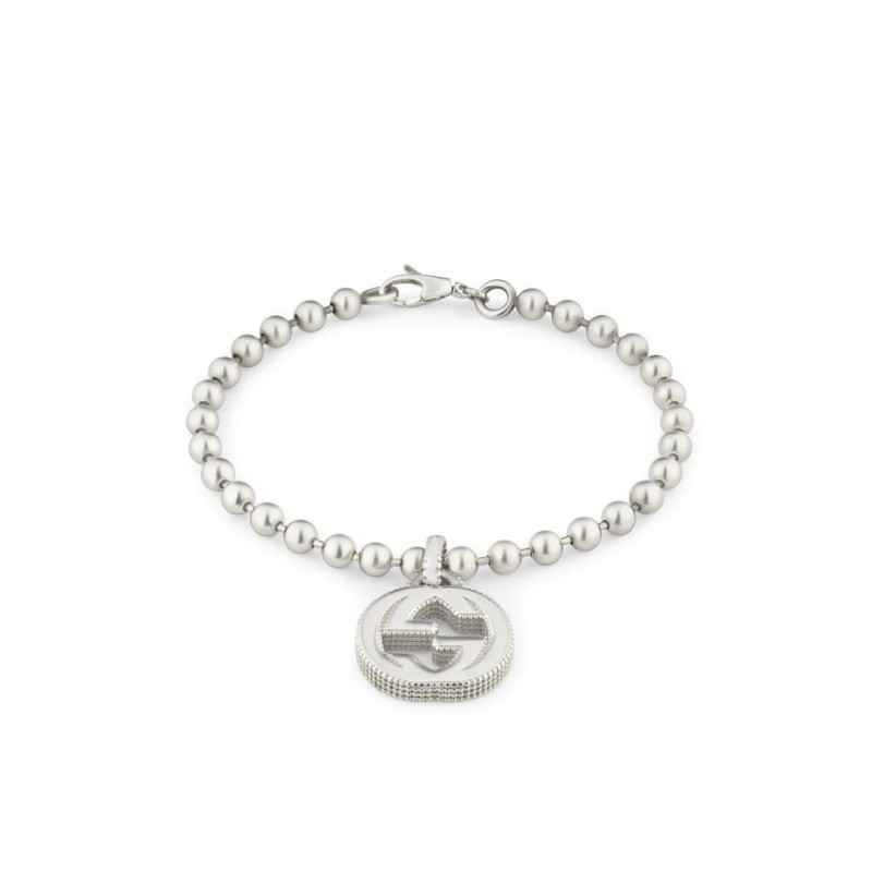 BRACCIALE IN ARGENTO CON CIONDOLO 18CM DONNA GUCCI INTERLOCKING G BRACCIALE IN ARGENTO CON CIONDOLO 18CM DONNA GUCCI INTERLOCKING G