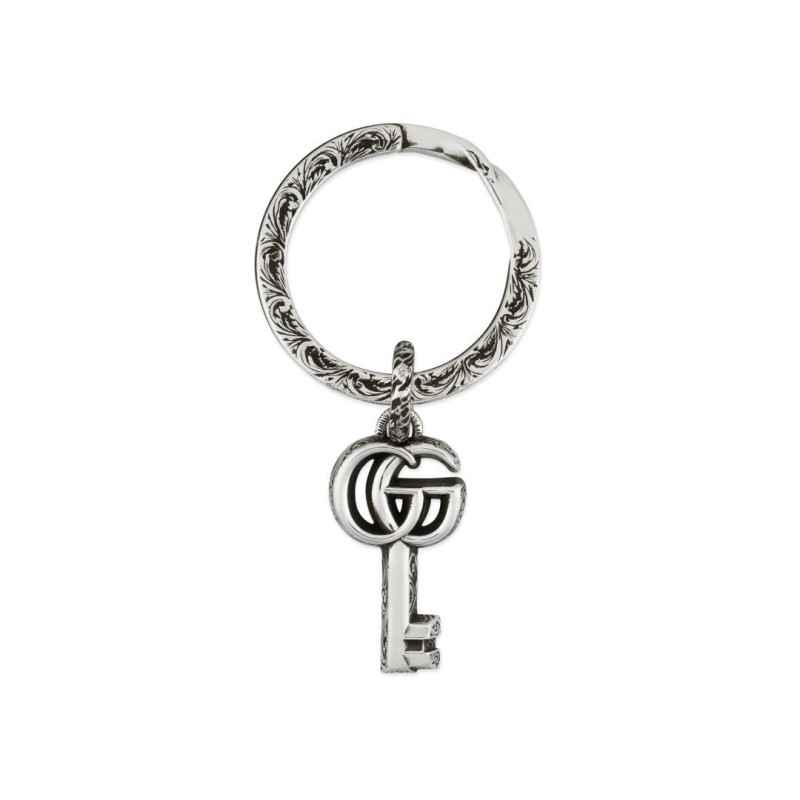 PORTACHIAVI IN ARGENTO DOPPIA G UOMO-DONNA GUCCI GG MARMONT PORTACHIAVI IN ARGENTO DOPPIA G UOMO-DONNA GUCCI GG MARMONT