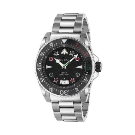 OROLOGIO ACCIAIO 45MM UOMO-DONNA GUCCI DIVE YA136221 GUCCI