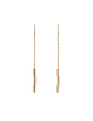 ORECCHINI ORO ROSA A CATENA CON BARRETTA 'GUCCI' DONNA GUCCI LINK TO LOVE YBD66211500200U GUCCI