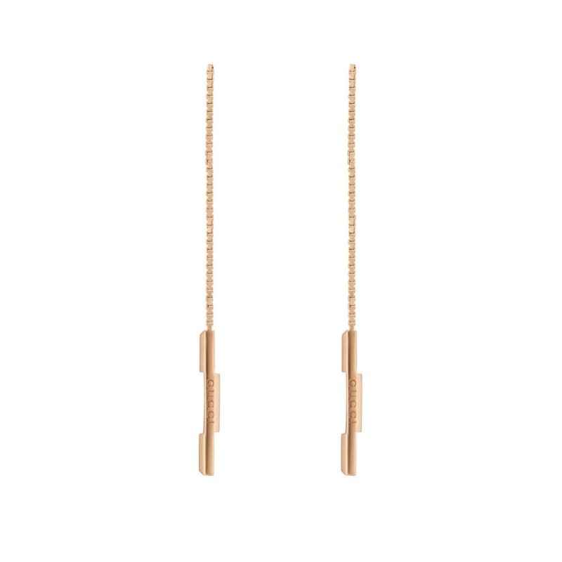 ORECCHINI ORO ROSA A CATENA CON BARRETTA 'GUCCI' DONNA GUCCI LINK TO LOVE ORECCHINI ORO ROSA A CATENA CON BARRETTA 'GUCCI' DONNA GUCCI LINK TO LOVE