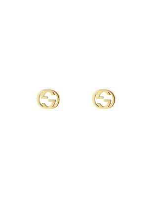 ORECCHINI IN GIALLO ORO 18 CARATI DONNA GUCCI INTERLOCKING G YBD66211100100U GUCCI