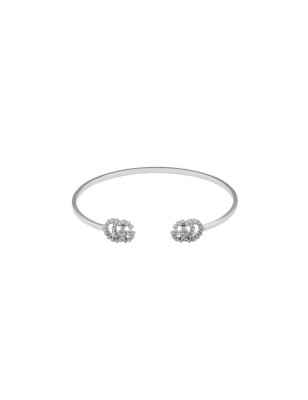 BRACCIALE ORO BIANCO E DIAMANTI DONNA GUCCI GG RUNNING YBA607592002017 GUCCI