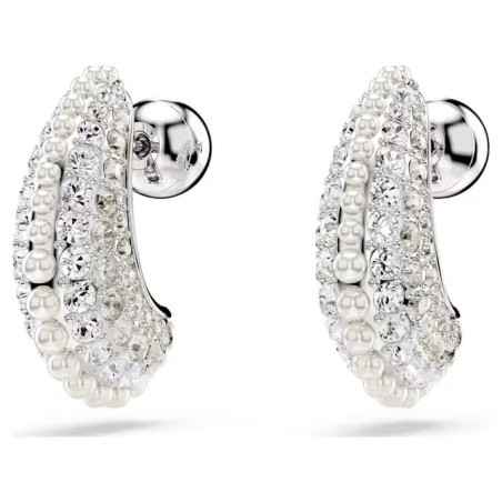 ORECCHINI SUBLIMA CRYSTAL PEARL RODIO DONNA SWAROVSKI 