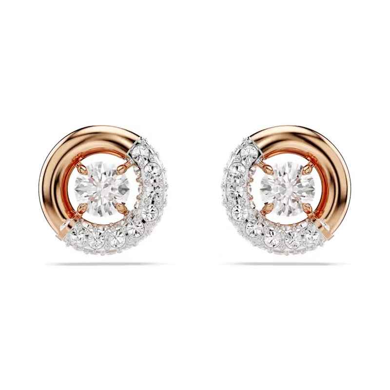 ORECCHINI LOBO DEXTERA TAGLIO ROUND ORO ROSA SWAROVSKI ORECCHINI LOBO DEXTERA TAGLIO ROUND ORO ROSA SWAROVSKI