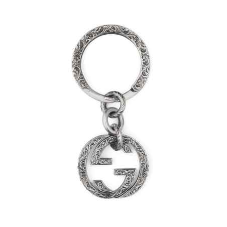 PORTACHIAVI UOMO-DONNA GUCCI INTERLOCKING G YBF45530800100U GUCCI