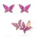 ORECCHINI FARFALLE ROSA DONNA SWAROVSKI LILIA ORECCHINI FARFALLE ROSA DONNA SWAROVSKI LILIA