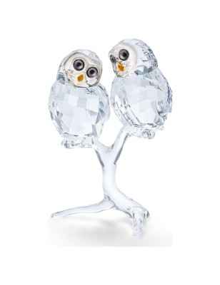 DECORAZIONE COPPIA DI GUFI SWAROVSKI 5493722 SWAROVSKI