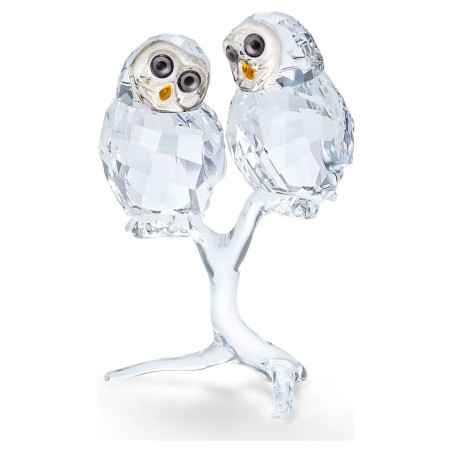 DECORAZIONE COPPIA DI GUFI SWAROVSKI 5493722 SWAROVSKI