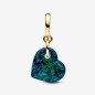 CHARM PENDENTE CUORE OPALE VERDE E BLU PANDORA CHARM PENDENTE CUORE OPALE VERDE E BLU PANDORA