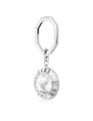PORTACHIAVI TAGLIO TONDO BIANCO DONNA SWAROVSKI 