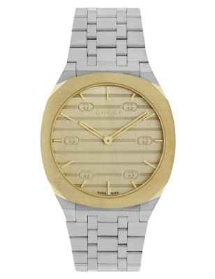 OROLOGIO GUCCI 25H 34MM PLACCATO ORO DONNA YA163403 GUCCI