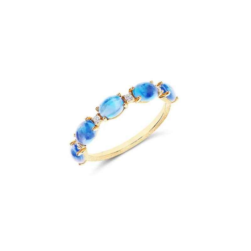ANELLO DANCING AZURE CON BOULE IN ORO DONNA NANIS ANELLO DANCING AZURE CON BOULE IN ORO DONNA NANIS