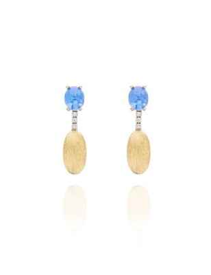 ORECCHINI PENDENTI TOPAZIO LONDON BLU DONNA NANIS  OS18-597 NANIS