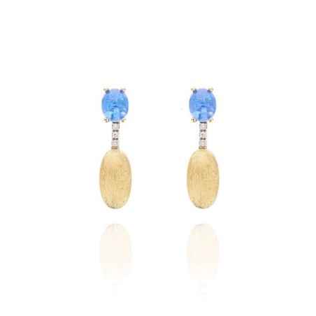 ORECCHINI PENDENTI TOPAZIO LONDON BLU DONNA NANIS  OS18-597 NANIS