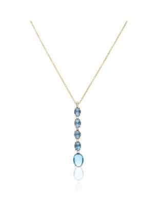 COLLANA PENDENTE LUNGA DANCING AZURE DONNA NANIS  CS21-597 NANIS