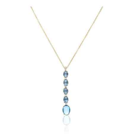 COLLANA PENDENTE LUNGA DANCING AZURE DONNA NANIS  CS21-597 NANIS