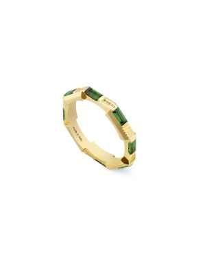 ANELLO ORO GIALLO TORMALINA VERDE 14 DONNA GUCCI LINK TO LOVE