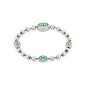 BRACCIALE ARGENTO SMALTO VERDE 17CM DONNA GUCCI INTERLOCKING G BRACCIALE ARGENTO SMALTO VERDE 17CM DONNA GUCCI INTERLOCKING G
