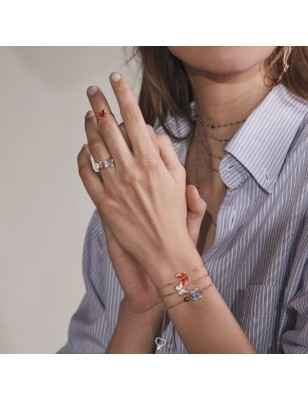 BRACCIALE CON FARFALLA AZZURRA DONNA MAMAN ET SOPHIE
