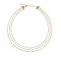 COLLANA TRE GIRI ACCIAIO IPD GOLD DONNA BREIL COLLANA TRE GIRI ACCIAIO IPD GOLD DONNA BREIL