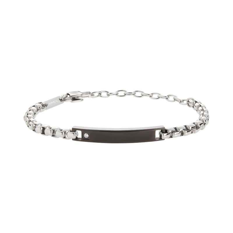 BRACCIALE BICOLOR UOMO BREIL TAG & CROSS BRACCIALE BICOLOR UOMO BREIL TAG & CROSS