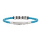 BRACCIALE IN ACCIAIO E PELLE TURCHESE INTRECCIATA UOMO BREIL BRACCIALE IN ACCIAIO E PELLE TURCHESE INTRECCIATA UOMO BREIL