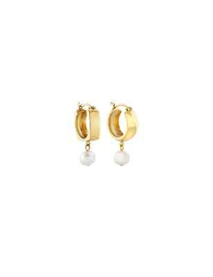 ORECCHINI CERCHIO TETRA IP GOLD DONNA BREIL  TJ3499 BREIL